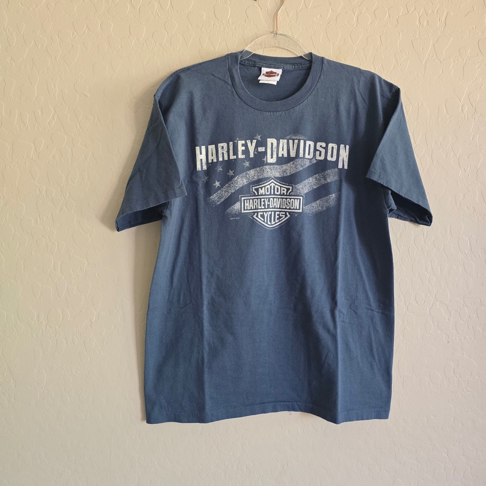 Harley Davidson Motorcycle Men's T-shirt Size Large RK Stratman 2013 White tag
